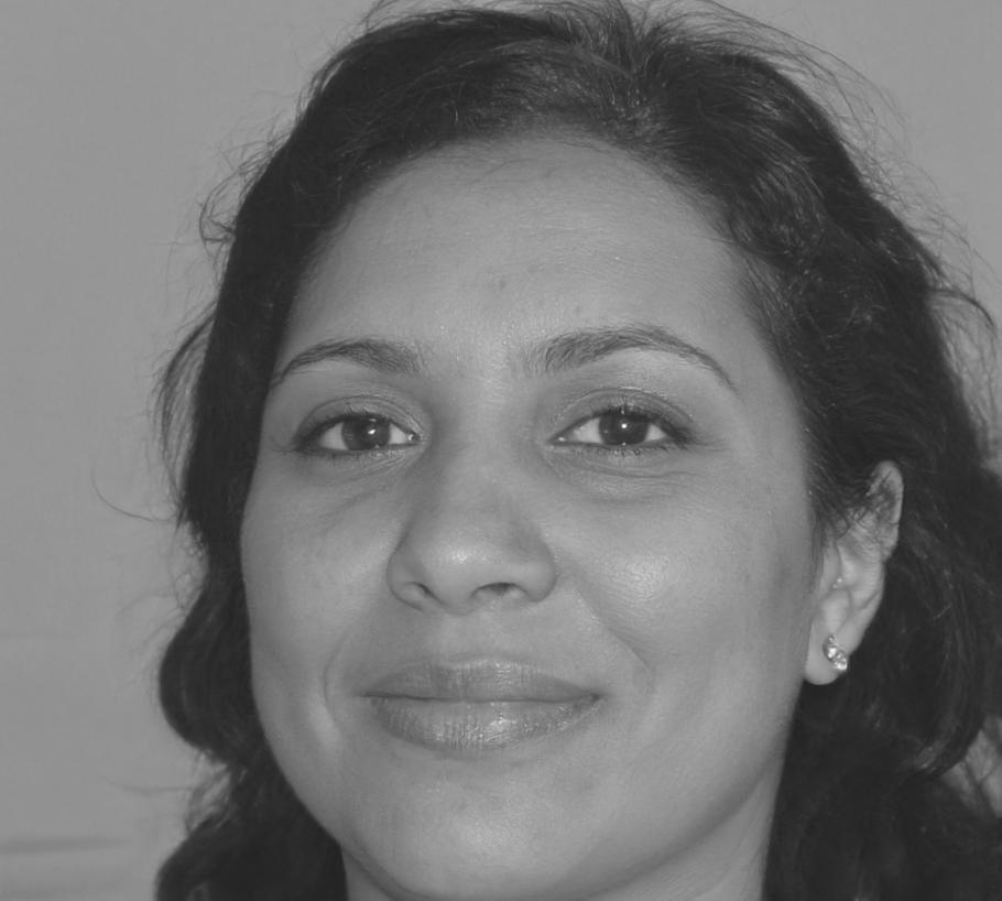 Sienna Lydall reviewing financial statements